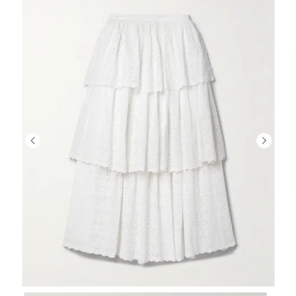 LoveShackFancy Maxi Skirt Size 4 - Picture 2 of 3